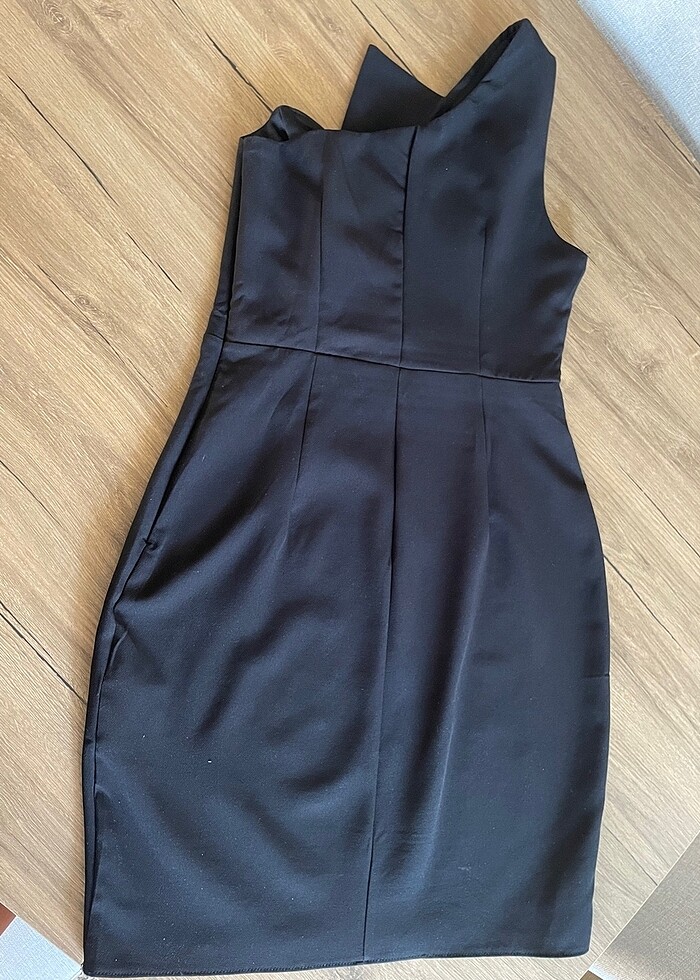 Tek omuz elbise - Görsel 4