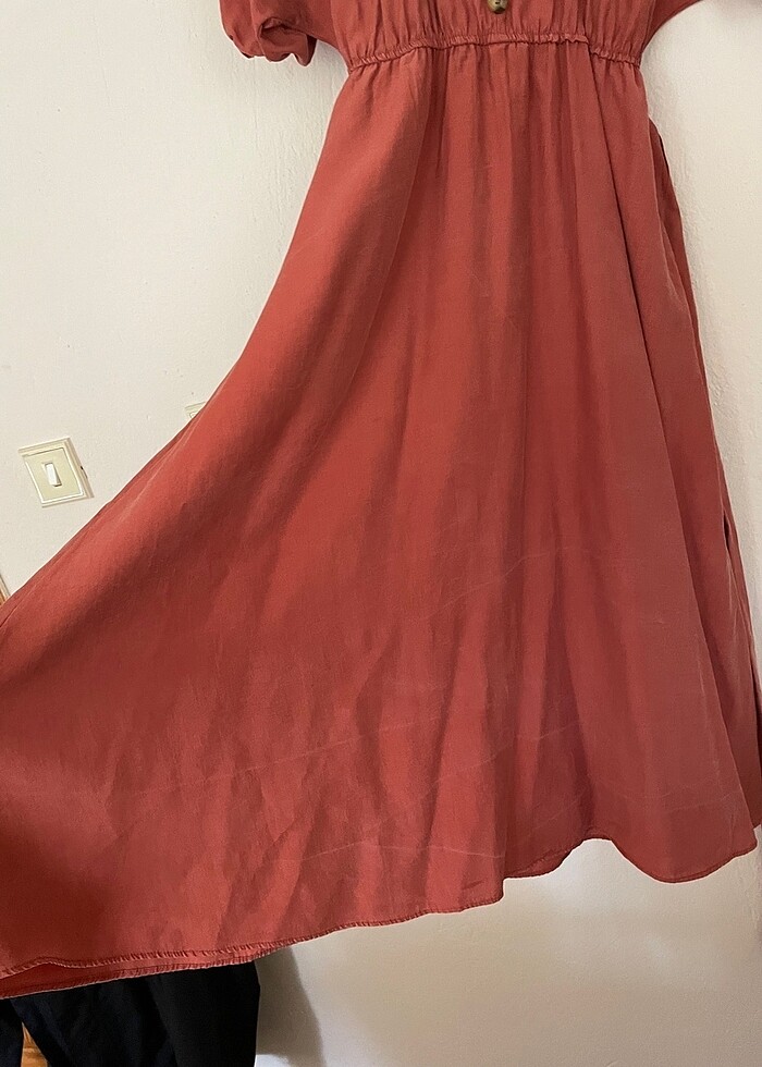 Tensel kumaş elbise - Görsel 2