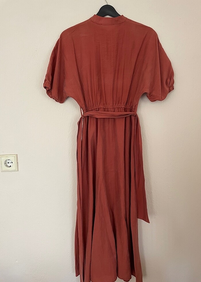 Tensel kumaş elbise - Görsel 4