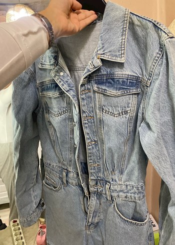 s Beden mavi Renk Zara model kot tulum