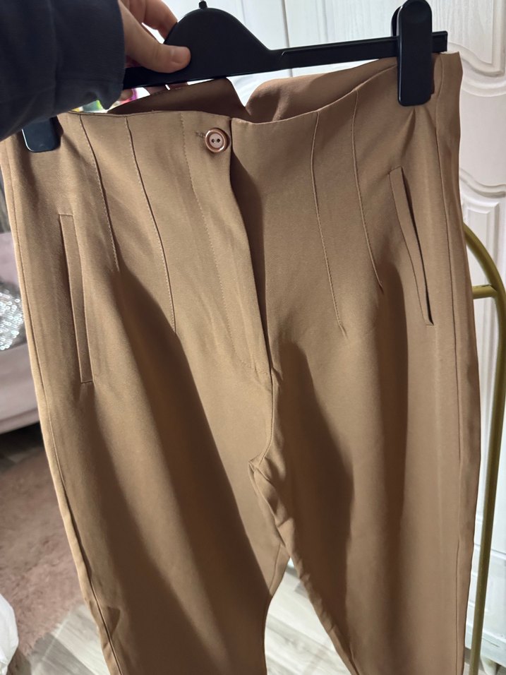 Bej havuç pantolon - Görsel 3