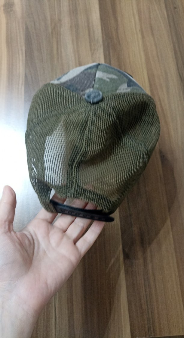 Gri Kamuflaj Köpekbalığı Desenli Erkek Şapka - Görsel 2