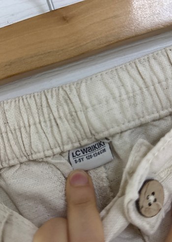 Bej Keten Erkek Çocuk Pantolon - Görsel 2