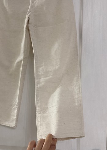 Bej Keten Erkek Çocuk Pantolon - Görsel 4