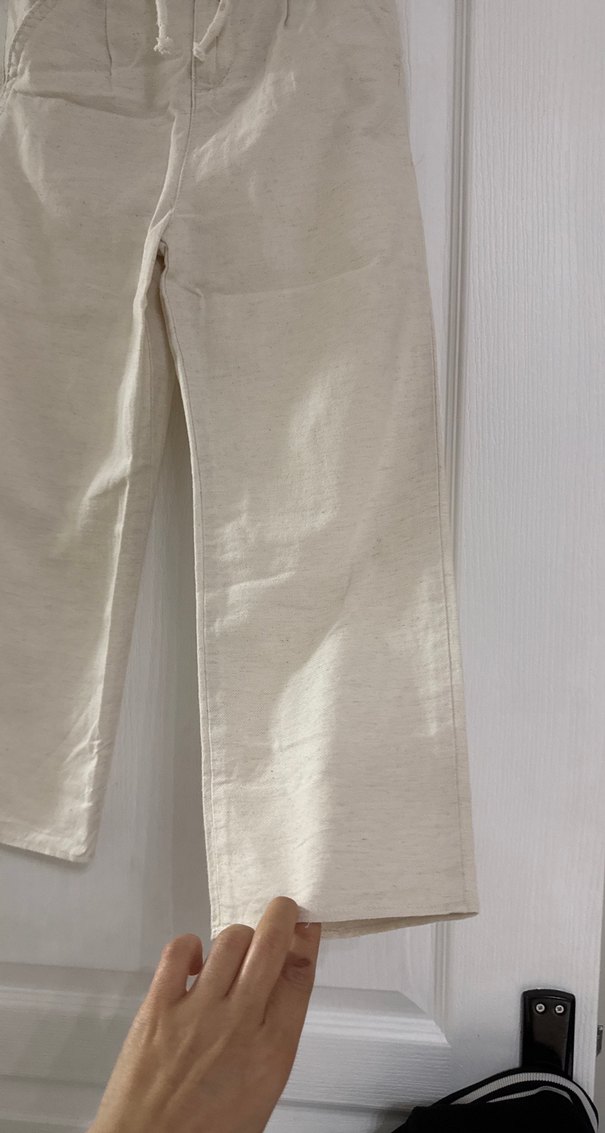 Bej Keten Erkek Çocuk Pantolon - Görsel 4