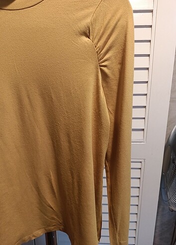 xl Beden Koton Hardal Sarısı renk balıkçıl body.
