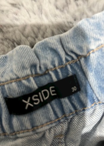 Gri ve Mavi Rahat Kesim Kadın Denim Pantolonlar - Görsel 4