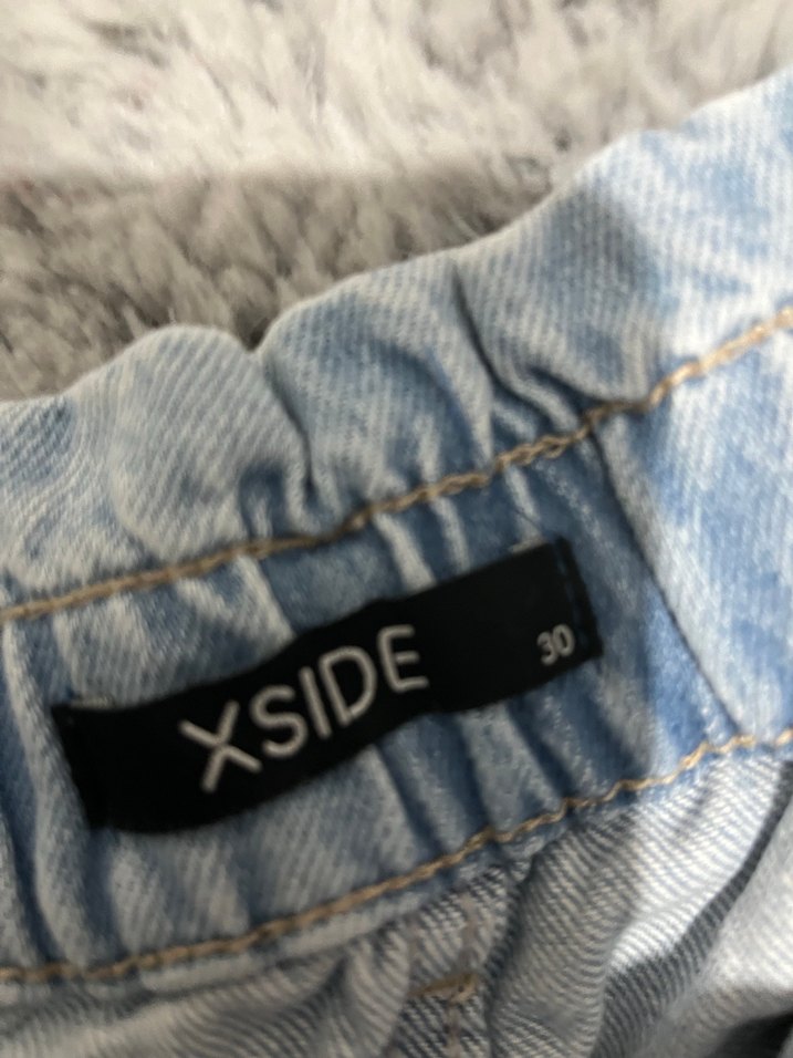 Gri ve Mavi Rahat Kesim Kadın Denim Pantolonlar - Görsel 4