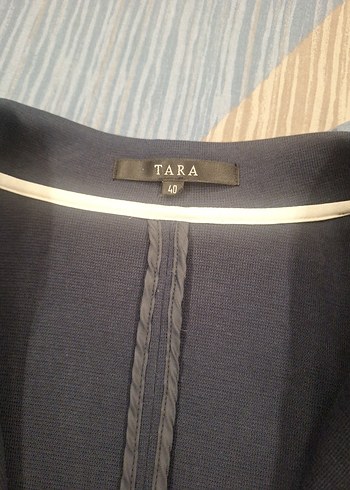 Tara Lacivert Pamuk Ceket L Beden - Görsel 2