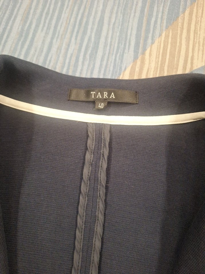 Tara Lacivert Pamuk Ceket L Beden - Görsel 2