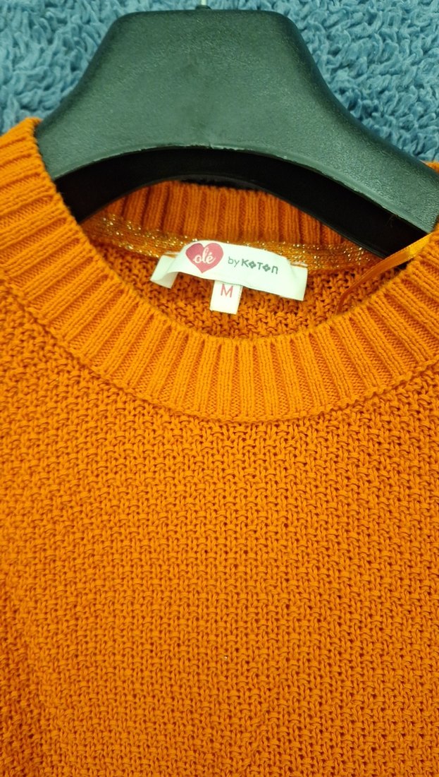 Koton Turuncu İnce Kazak - Görsel 2