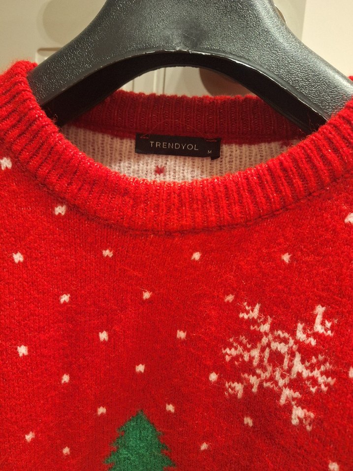 Kırmızı Yılbaşı Kazağı - Görsel 2