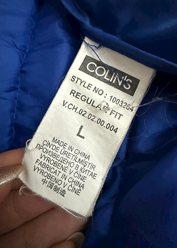 Colin's Mavi Fermuarlı Kadın Kışlık Ceket