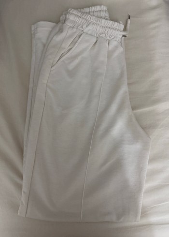 m Beden Kadın Gri Keten Salaş Sweatpant