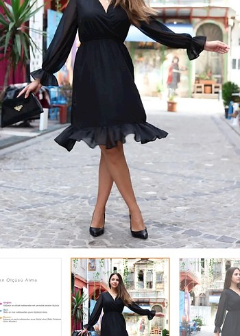 Kadın elbise şifon elbise - Görsel 6