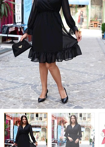 Kadın elbise şifon elbise - Görsel 5