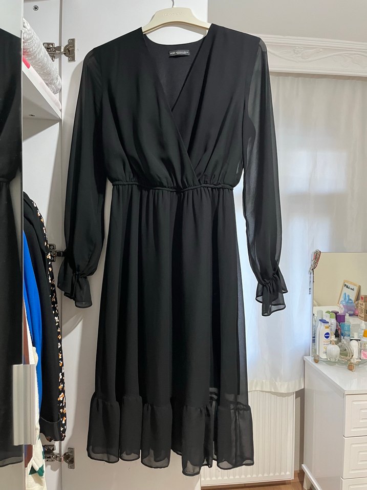 Kadın elbise şifon elbise - Görsel 2