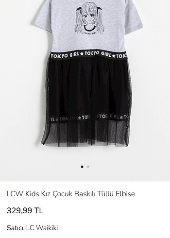 11-12 Yaş Beden Kız Çocuk Gri Baskılı Pilili Elbise