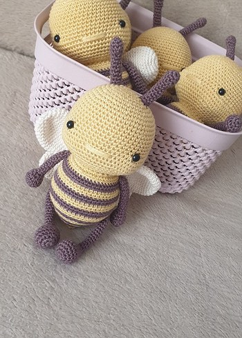 Renkli Sarı Arı Peluş Oyuncak - Görsel 2