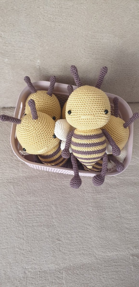 Renkli Sarı Arı Peluş Oyuncak - Görsel 3