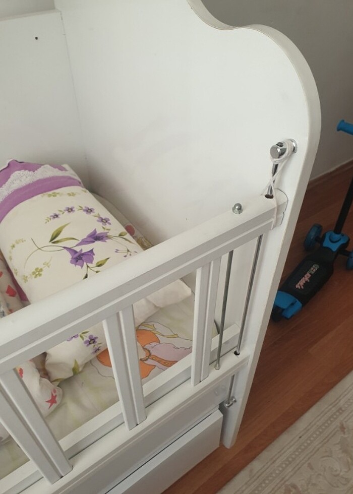 Bebek mobilya beşik - Görsel 3