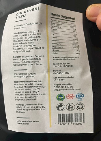 Astragalus Tozu Çin geceni - Görsel 2