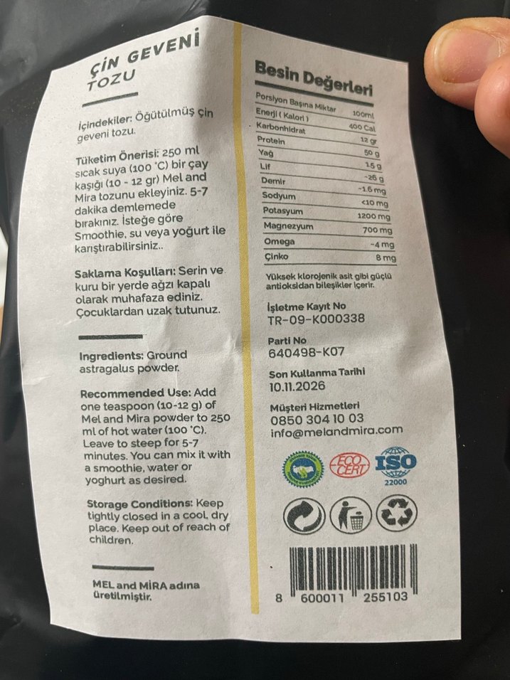 Astragalus Tozu Çin geceni - Görsel 2