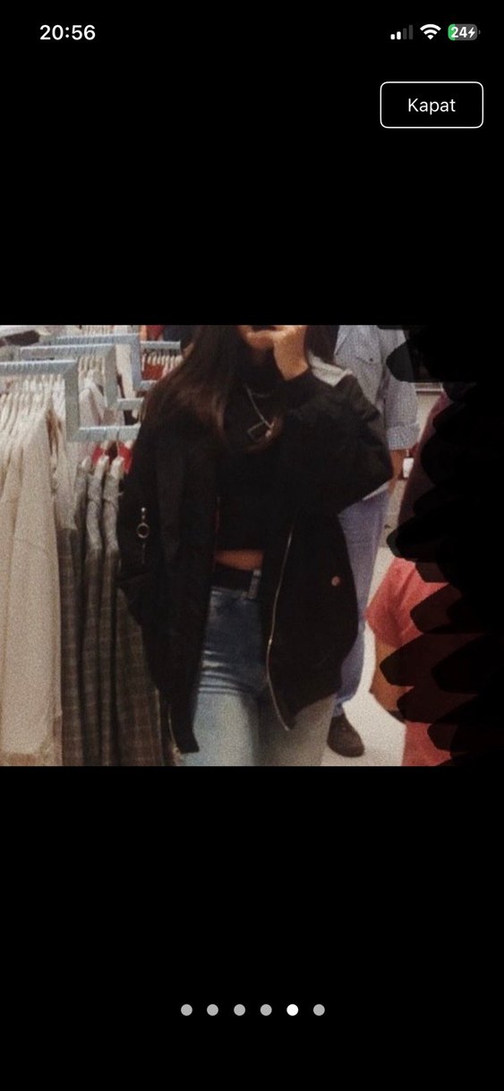 Siyah Kapüşonlu Fermuarlı Kadın Ceket - Görsel 3