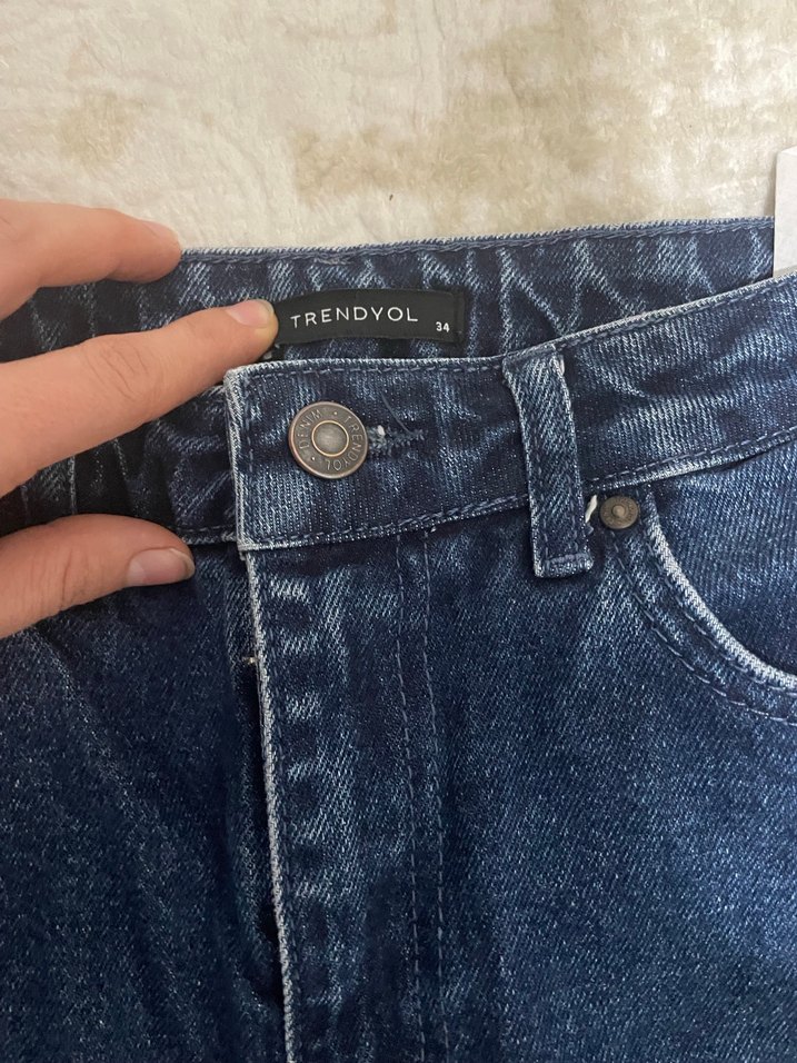 Lacivert Kot Pantolon - Görsel 2