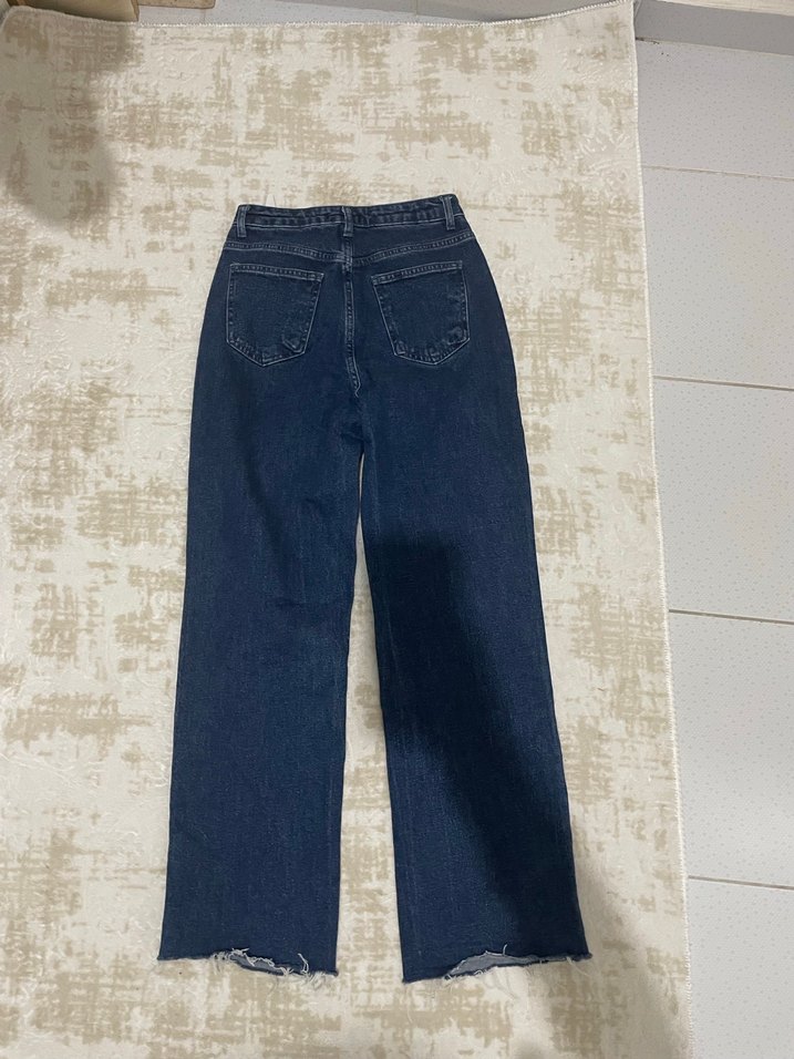 Lacivert Kot Pantolon - Görsel 4