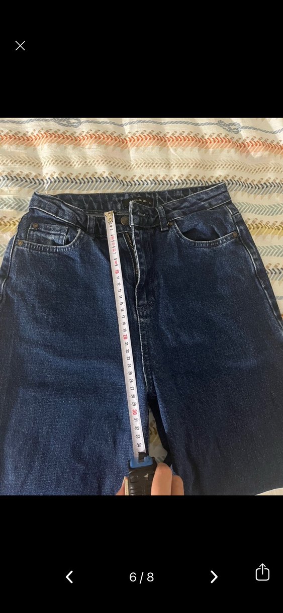 Lacivert Kot Pantolon - Görsel 5