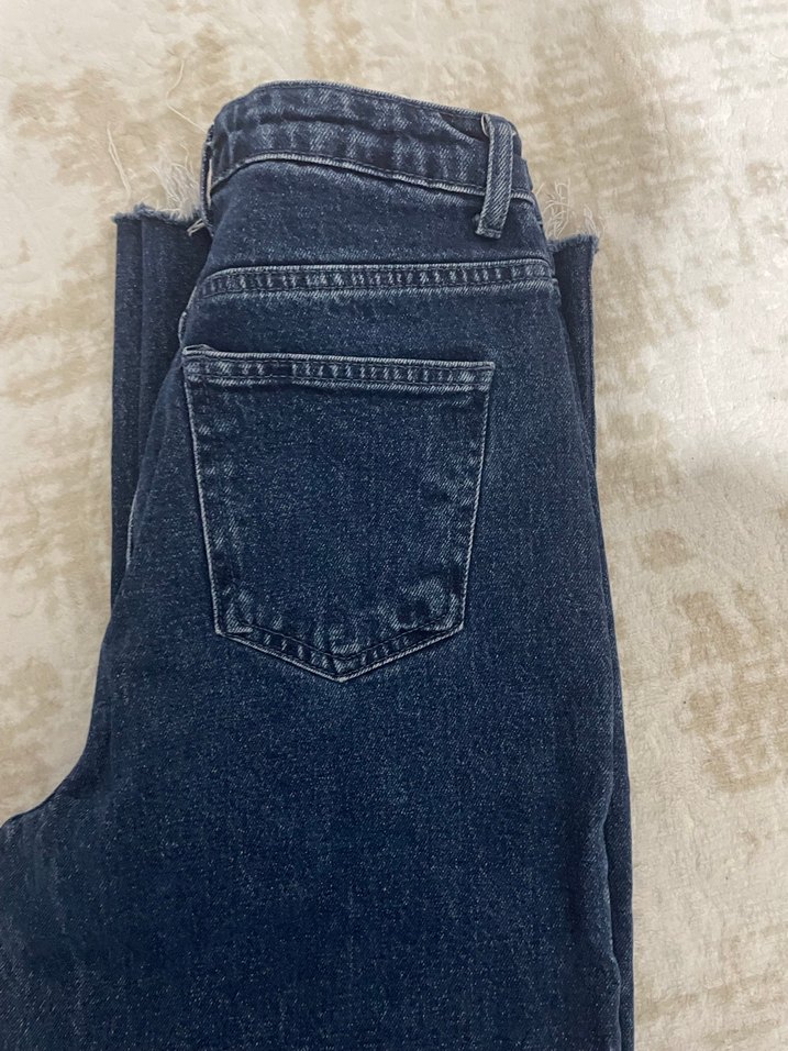 Lacivert Kot Pantolon - Görsel 3