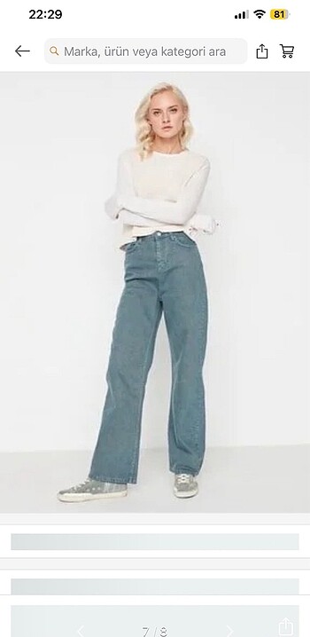 Wide leg jean