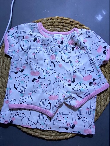 9 Ay Beden Kız bebek pijama takımı