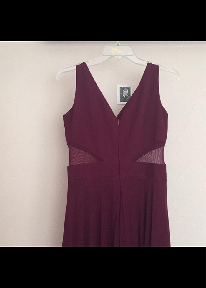 bordo abiye - Görsel 4