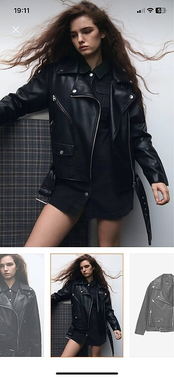 PULL&BEAR suni deri ceket