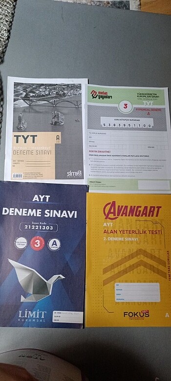 Yks 8 adet deneme sınavı 