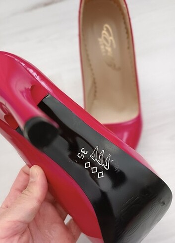 35 Beden Fuşya platform topuklu ayakkabı