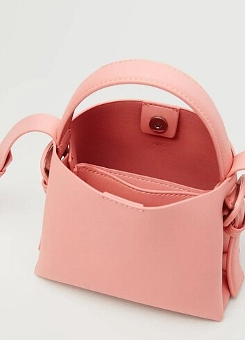 Mango limited edition pembe canta - Görsel 4