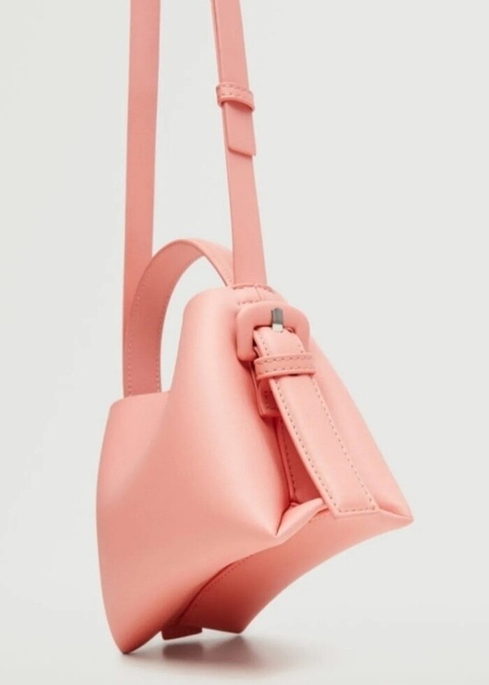 Mango limited edition pembe canta - Görsel 3