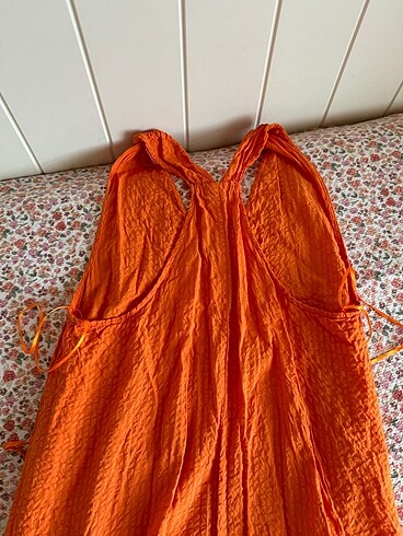 s Beden turuncu Renk Mango turuncu elbise
