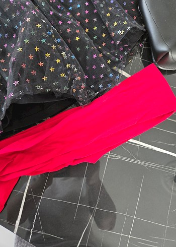 Tütülü Çocuk Eteği,bel çantası ,kırmızı eldiven ve muz çorap - Görsel 6