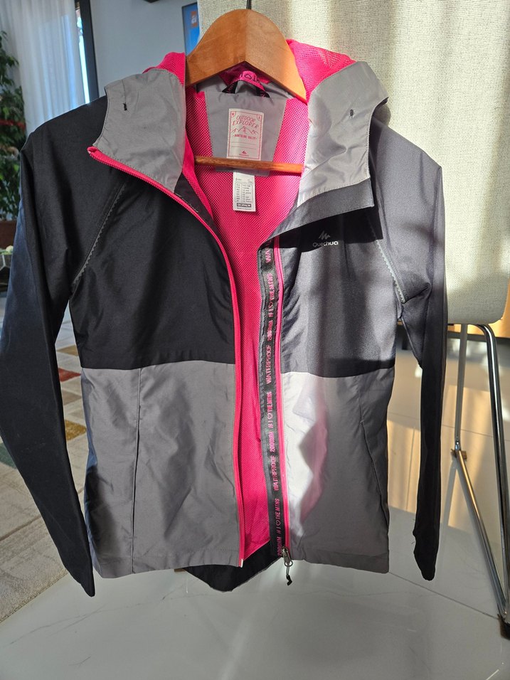 Decathlon 12 yaş kız Çocuk Gri Fermuarlı Street Wear Ceket - Görsel 4