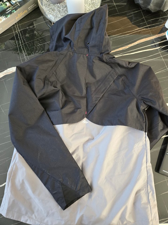 Decathlon 12 yaş kız Çocuk Gri Fermuarlı Street Wear Ceket - Görsel 5