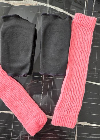 Kız Çocuk Dizlik ve pembe tozluk - Görsel 2