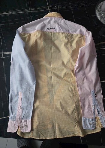 2 adt polo slim fit L gömlk v 1 mavi marka siyah gömlk v 2 çorap - Görsel 7