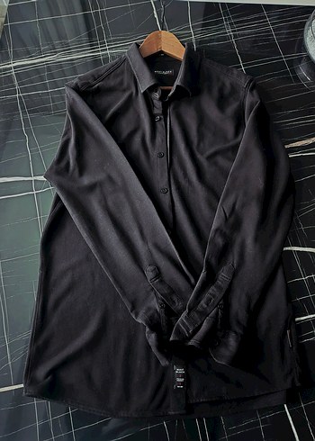 2 adt polo slim fit L gömlk v 1 mavi marka siyah gömlk v 2 çorap - Görsel 2