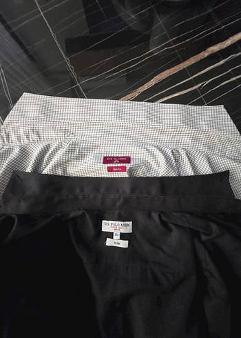 Polo XL siyah gömlek,DS damat XL slim fit gömlek,Lufian kazak - Görsel 8