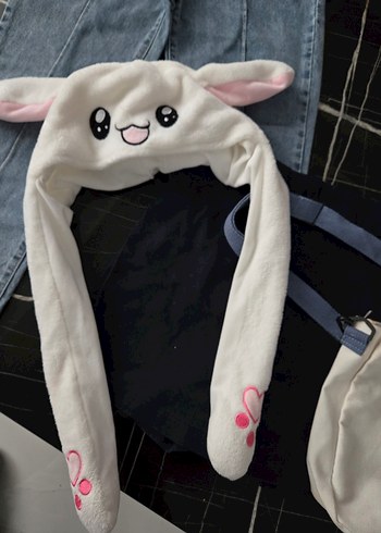 Kız çocuk etek ,pantalon,bez Çanta ve Tavşan Şapka - Görsel 7