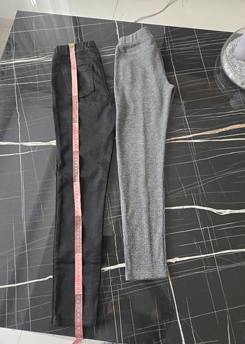 Kız çocuk dar kesim kot pantalon ve zara tayt - Görsel 8